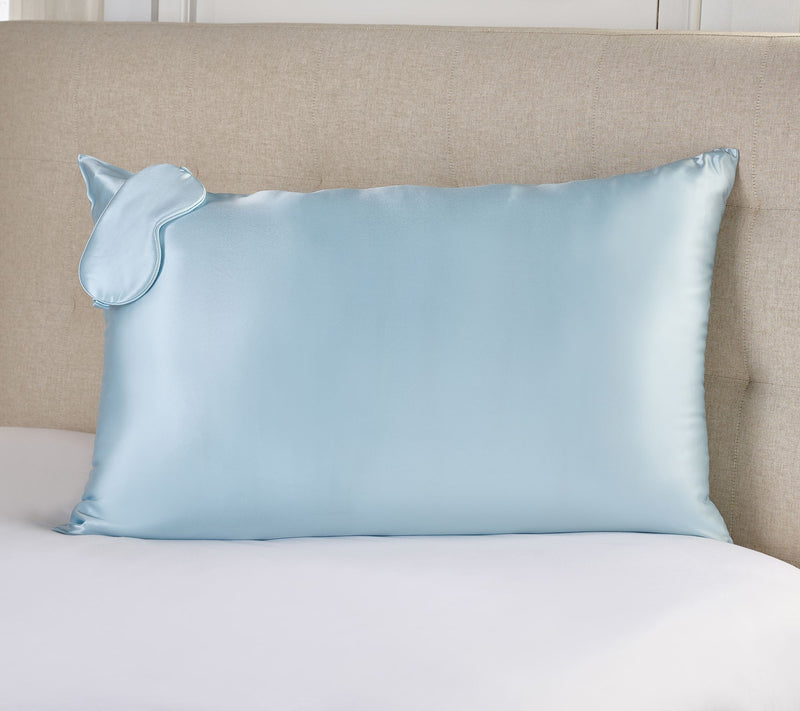 Northern Nights Pure Silk Pillowcase and Eye Mask Set — View 7
