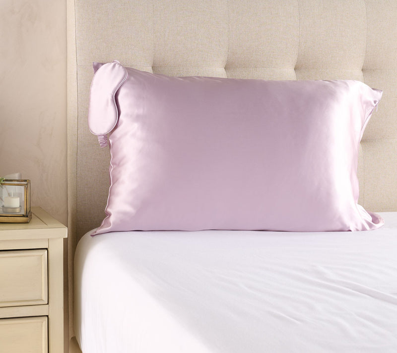 Northern Nights Pure Silk Pillowcase and Eye Mask Set — View 19
