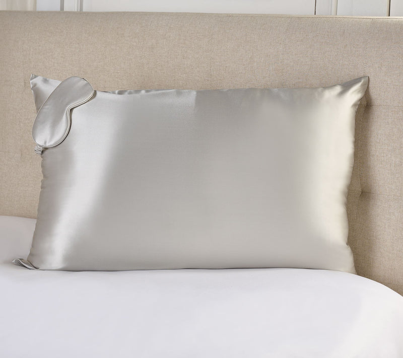 Northern Nights Pure Silk Pillowcase and Eye Mask Set — View 13
