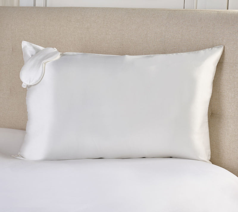 Northern Nights Pure Silk Pillowcase and Eye Mask Set — View 11