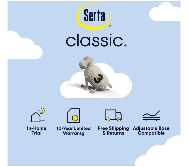 Serta Classic Alden 11.5" Medium Mattress -Queen — View 7