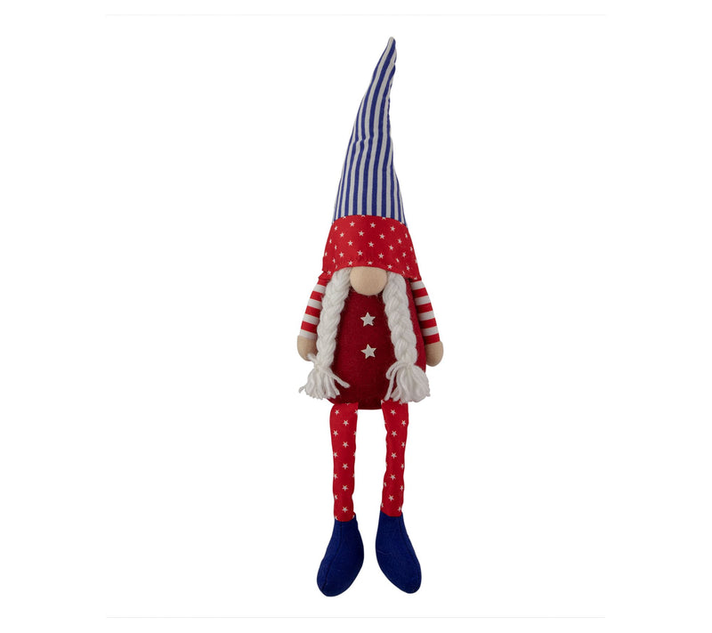 Northlight Sitting Patriotic Girl 4th of July Gnome — View 3