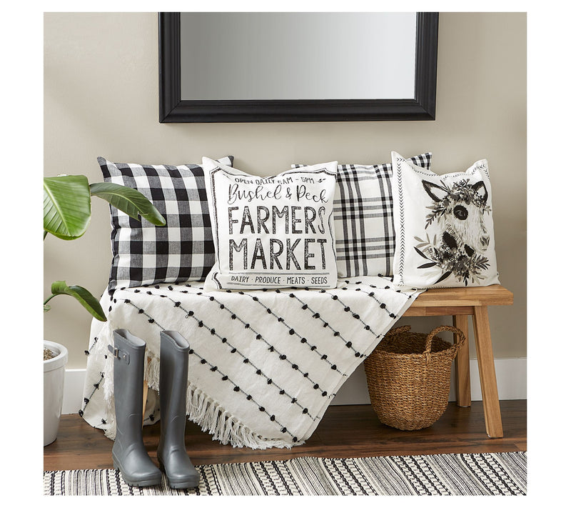 Design Imports S/4 Cow & Farmers Market Pillowovers — View 5