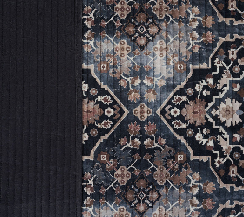 Home Reflections Printed Velvet Coverlet Set- King — View 10