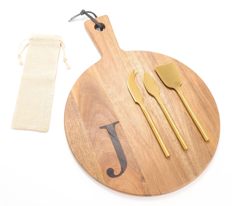 Home Reflections Set of 5 Monogrammed Charcuterie Set — View 21