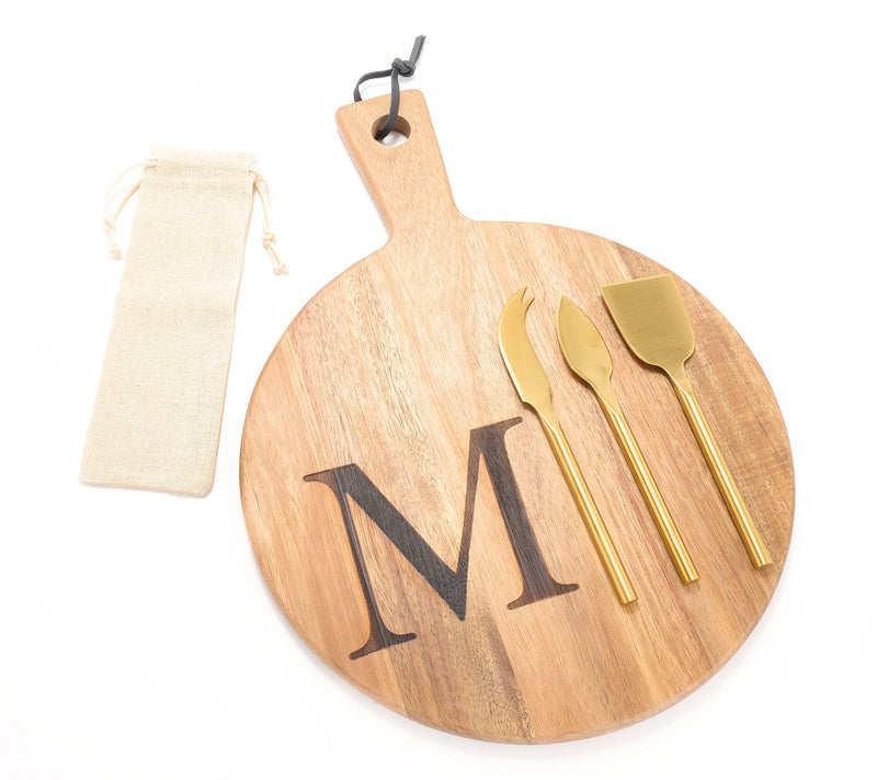 Home Reflections Set of 5 Monogrammed Charcuterie Set — View 27