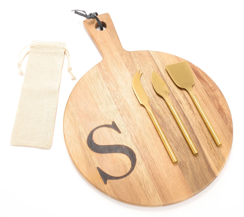Home Reflections Set of 5 Monogrammed Charcuterie Set — View 39