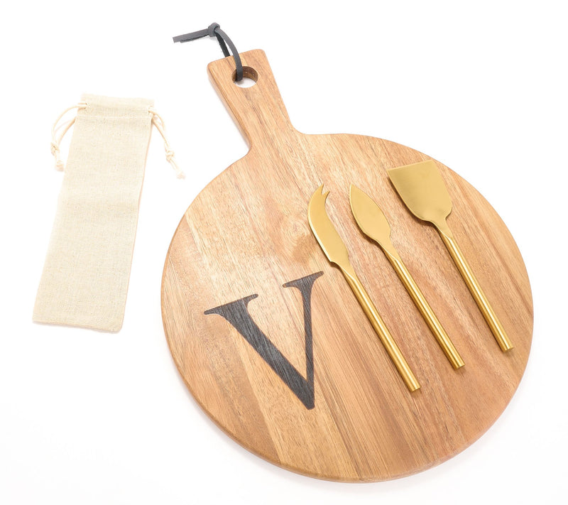 Home Reflections Set of 5 Monogrammed Charcuterie Set — View 45