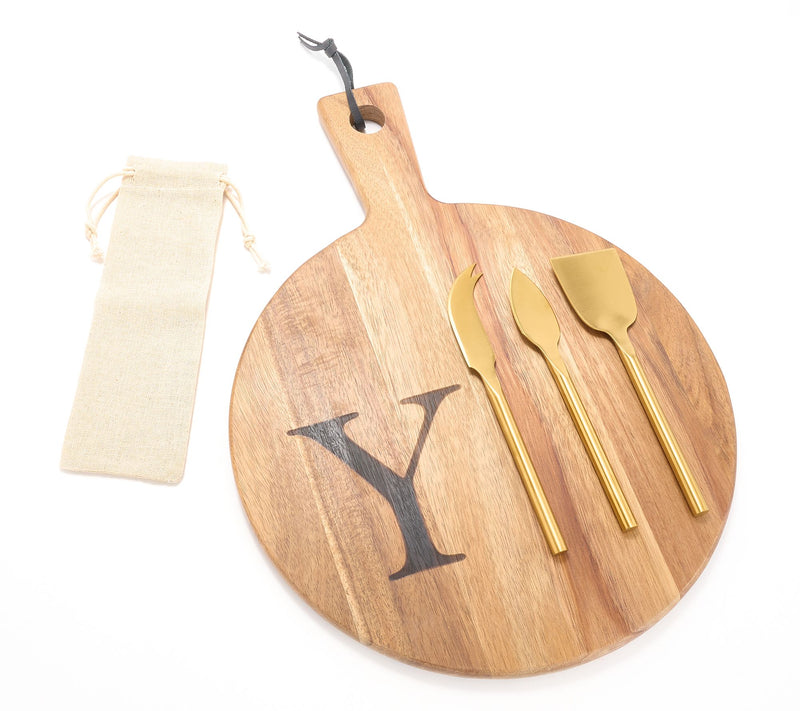 Home Reflections Set of 5 Monogrammed Charcuterie Set — View 51