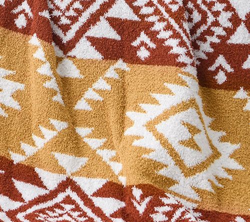 Jacquard Feathe r Knit Throw Bl anket 50 x 60 i nches — View 4