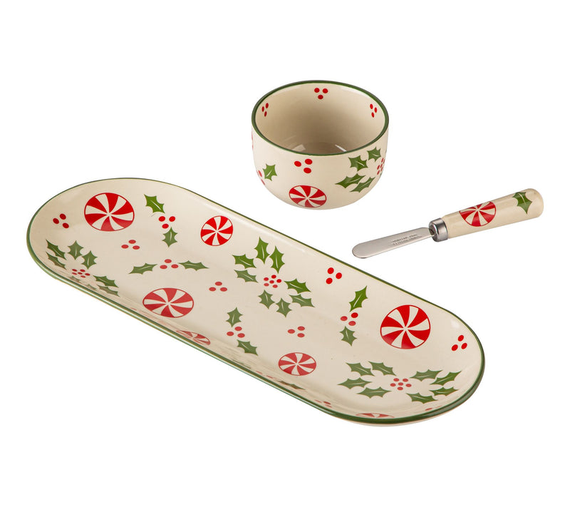 Temp-tations Seasonal 14" Tray with Ramekin and Spreader — View 5