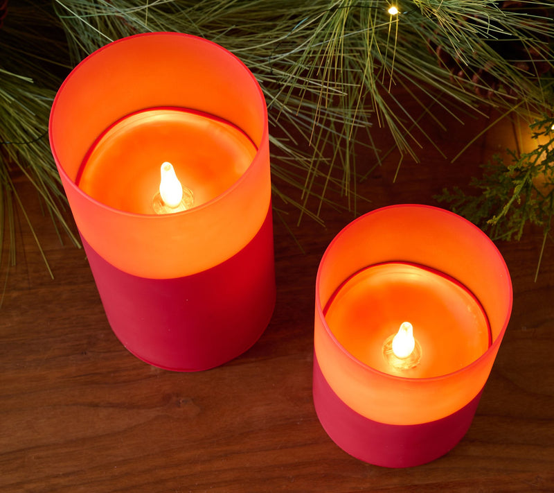 Bethlehem Lights S/2 Sunset Glow Digital Flame Candle — View 8