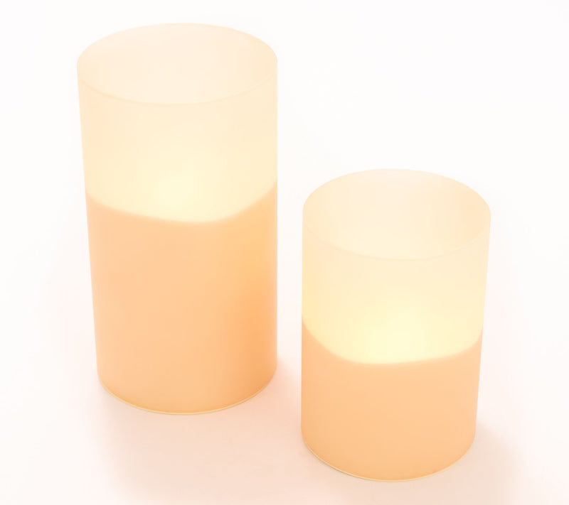 Bethlehem Lights S/2 Sunset Glow Digital Flame Candle — View 5