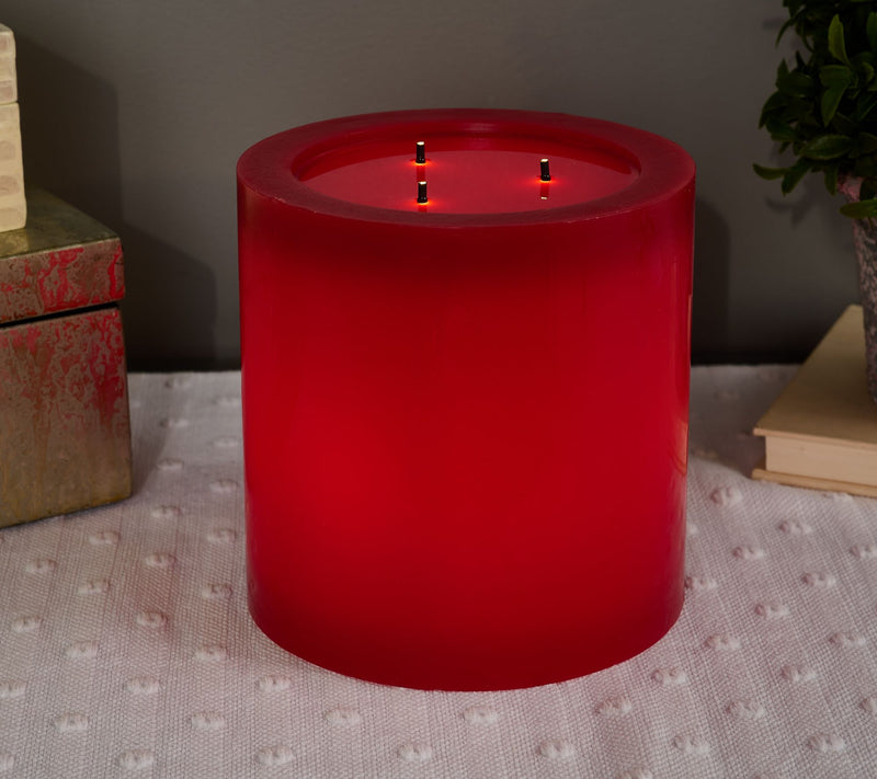 Bethlehem Lights Triple Wick Flameless Jumbo Pillar — View 5