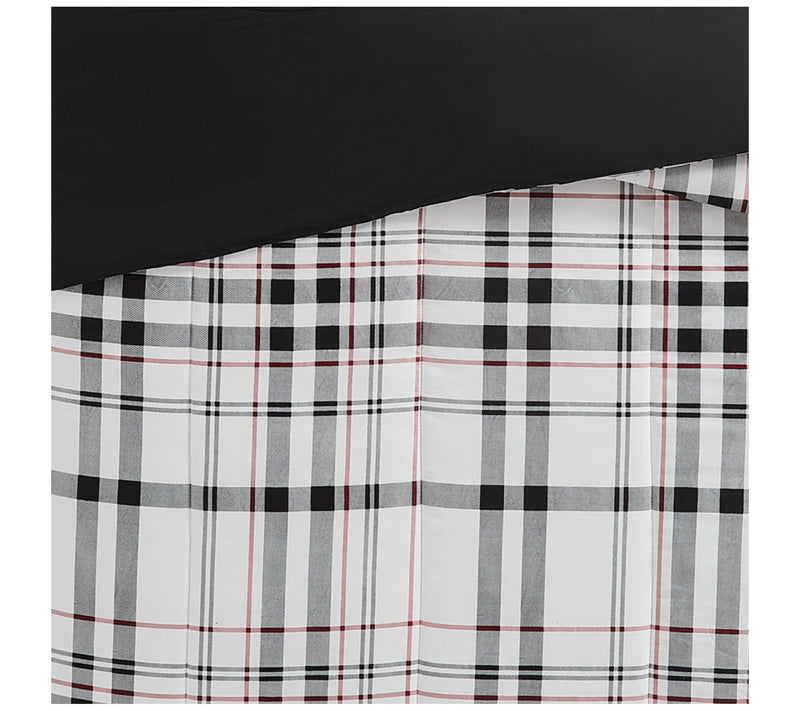 London Fog Charlotte Plaid Full/Queen 3-Piece Comforter Set — View 4