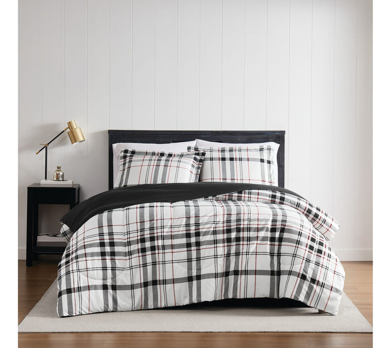 London Fog Charlotte Plaid Twin XL 2-Piece Comforter Set — Main view