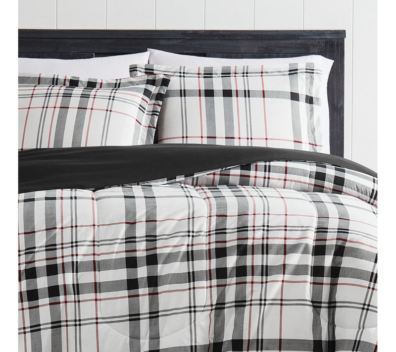 London Fog Charlotte Plaid Twin XL 2-Piece Comforter Set — View 2