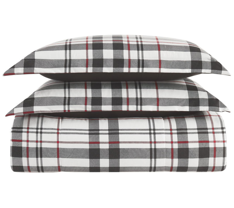 London Fog Charlotte Plaid King 3-Piece Comforter Set — View 2