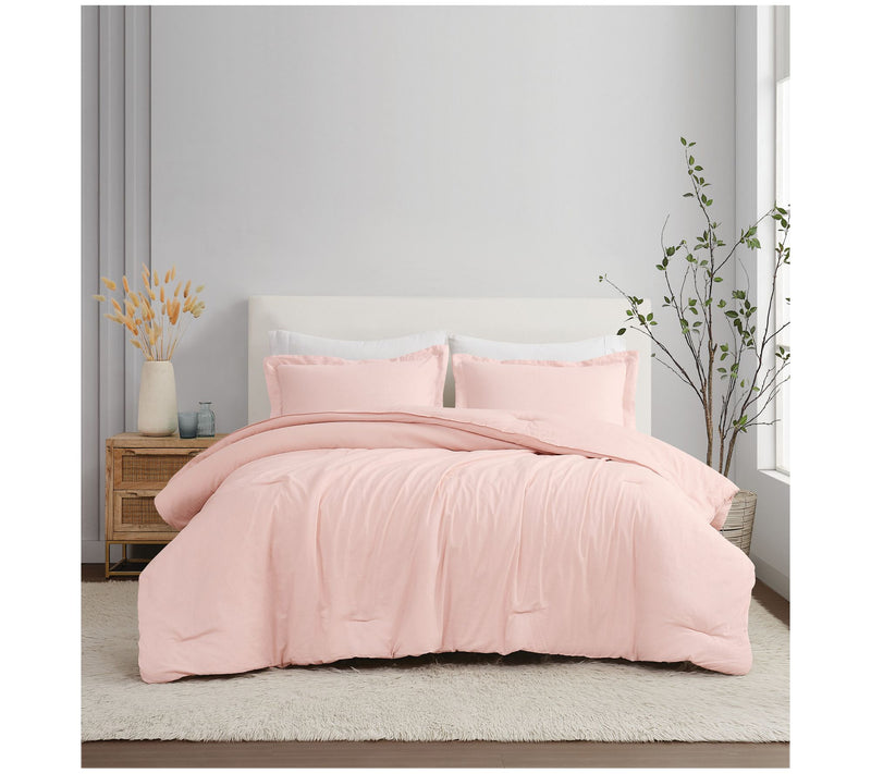 Brooklyn Loom Flax Linen Full/Queen 3 Piece Comforter Set — View 13