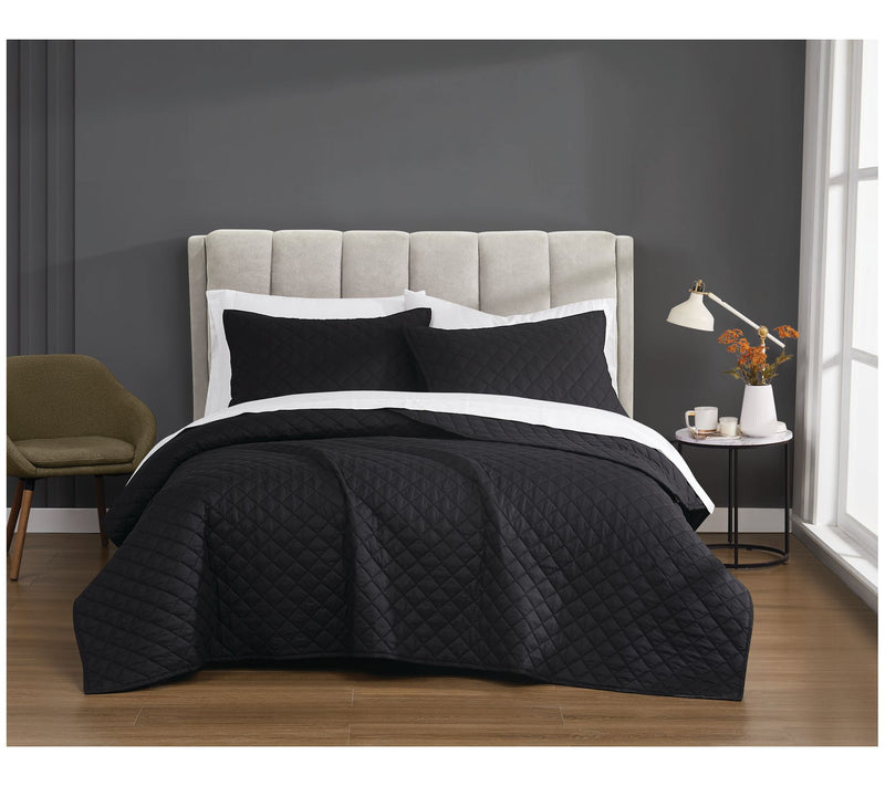 Cannon Solid Percale Full/Queen 3-Piece Quilt Set — View 12