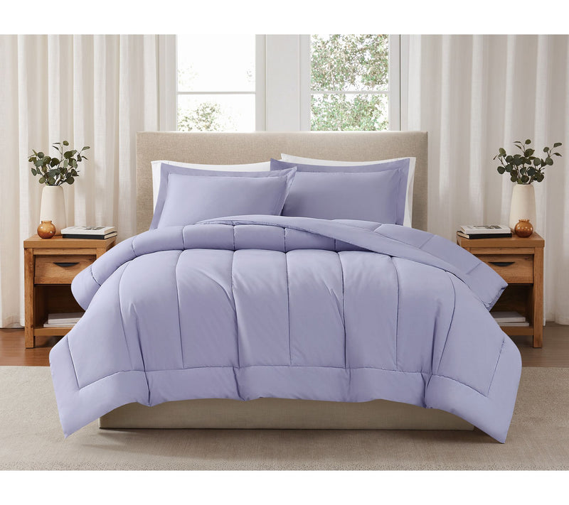 Brooklyn Loom Solid Cotton Percale Twin/TXL 2pcComforter Set — View 24