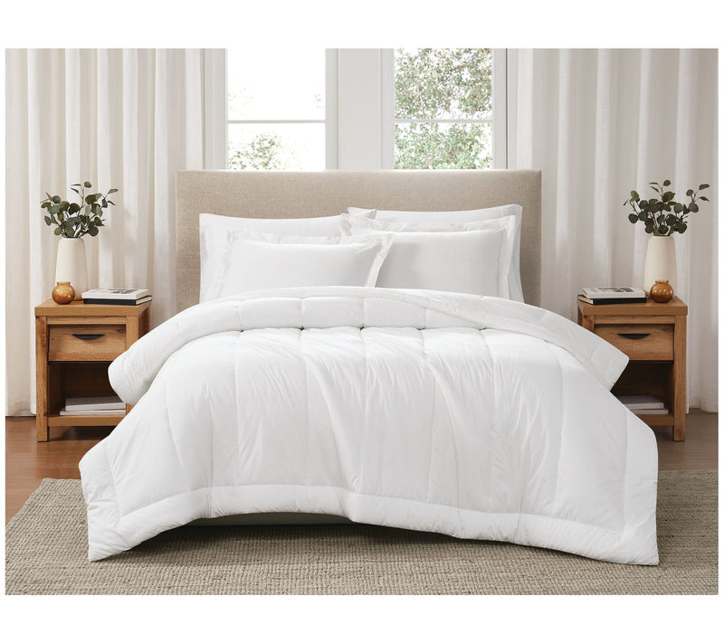Brooklyn Loom Solid Cotton Percale Twin/TXL 2pcComforter Set — View 27