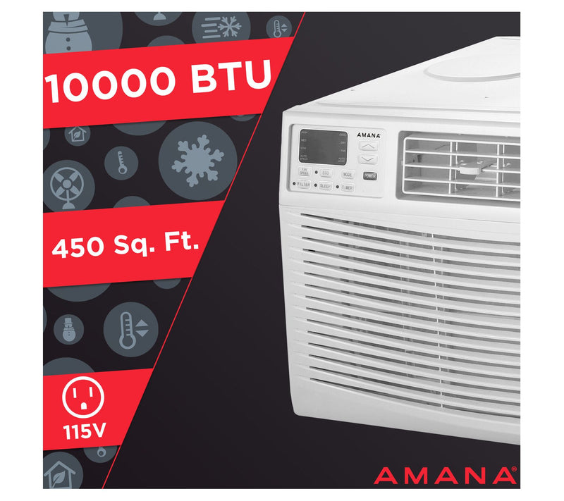Amana 10,000 BTU 115V Window-Mounted Air Conditioner w/ Remot — View 2
