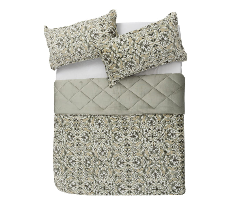 Berkshire Printed Petite Grace Fur Comforter & Sham Set- Queen — View 13
