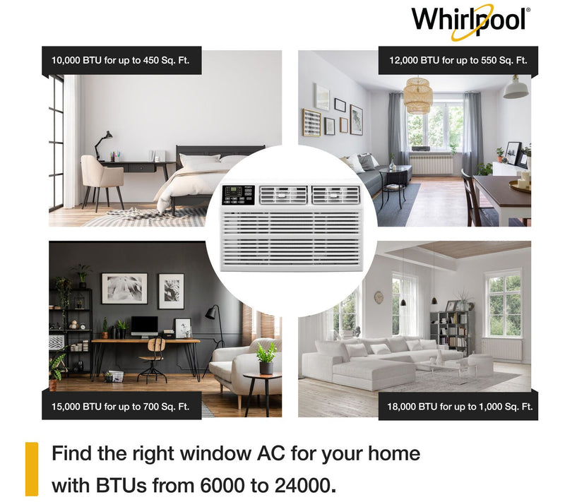 Whirlpool 12,000 BTU 115V Window-Mounted Air Conditioner — View 7