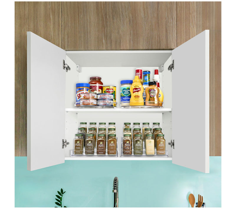 Sorbus 2 Pack 3-Tier Spices Organizer and Lazyusan — View 3