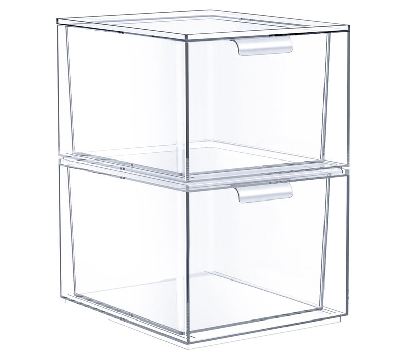 Sorbus 2 Pack Makeup Organizer - Clear Stackable Drawers — Main view