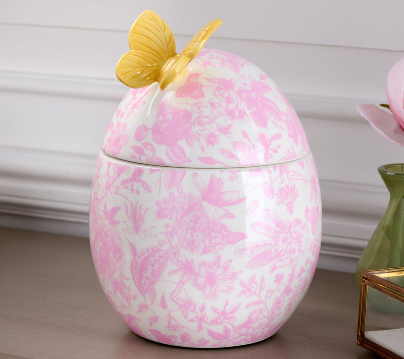 HomeWorx by Slatkin & Co. Ceramic Egg Filled Candle — View 2