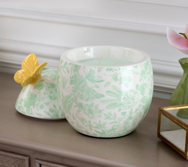HomeWorx by Slatkin & Co. Ceramic Egg Filled Candle — View 5