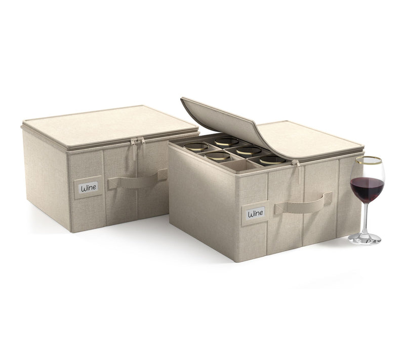 Sorbus 2 Pack Stemware Storage Case — View 9
