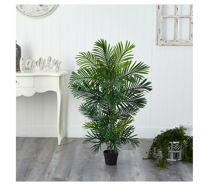 Nearly Natural 4' Areca Artifi cial Palm Tree UV Resistant — Main view