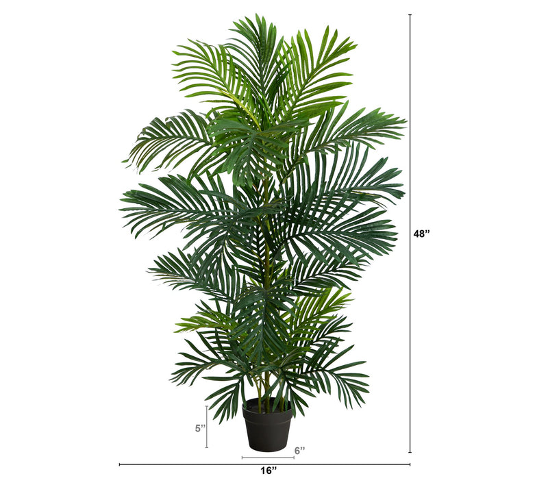 Nearly Natural 4' Areca Artifi cial Palm Tree UV Resistant — View 4