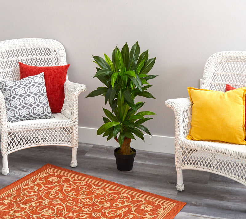 Nearly Natural 3' Corn Stalk Dracaena Artificial Plant — View 3