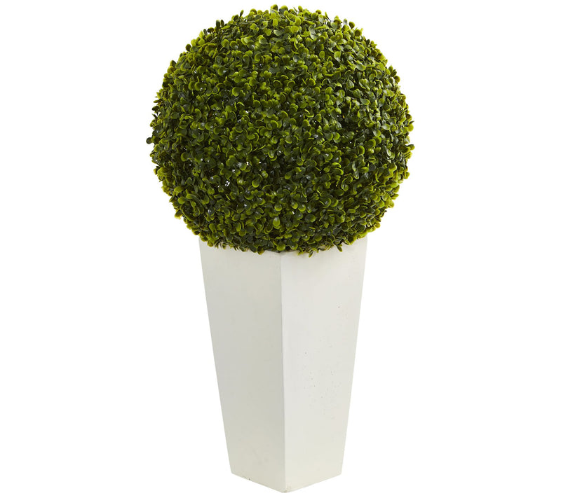 Nearly Natural 28" Boxwood Topiary Ball Artificial Plant — Main view
