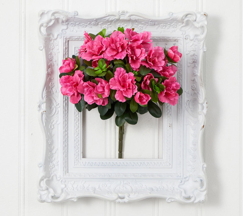 Nearly Natural 13" Azalea Artificial Plant (Set of 4) — View 2