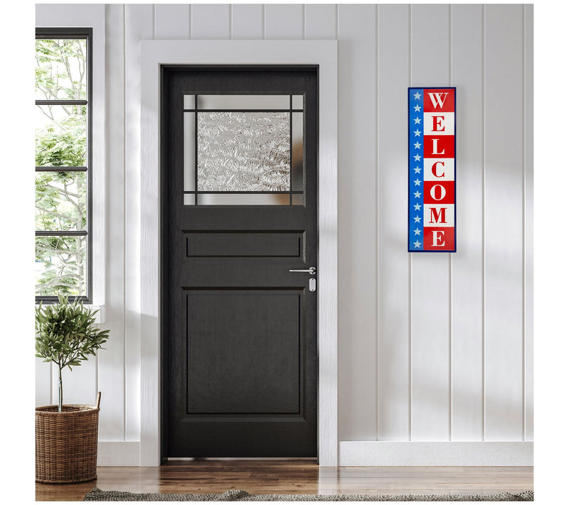 Northlight 40" American Welcome Metal Wall Sign — View 3