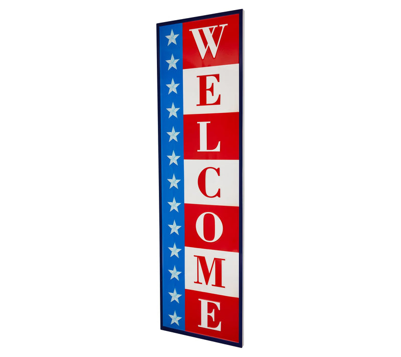 Northlight 40" American Welcome Metal Wall Sign — View 5