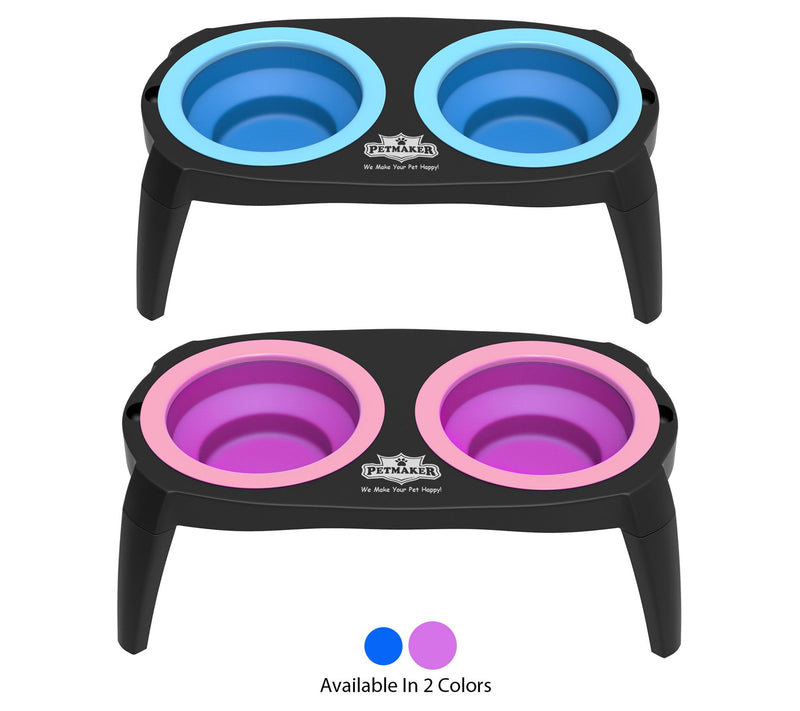 Petmaker Elevat ed Pet Food Bow ls w/ Non-Slip Stand — View 11