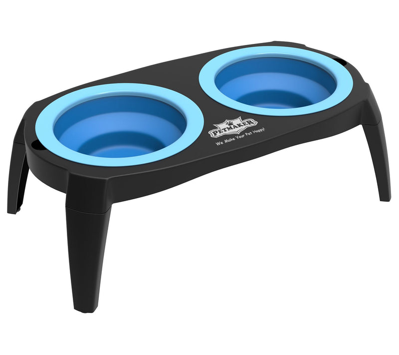 Petmaker Elevat ed Pet Food Bow ls w/ Non-Slip Stand — Main view