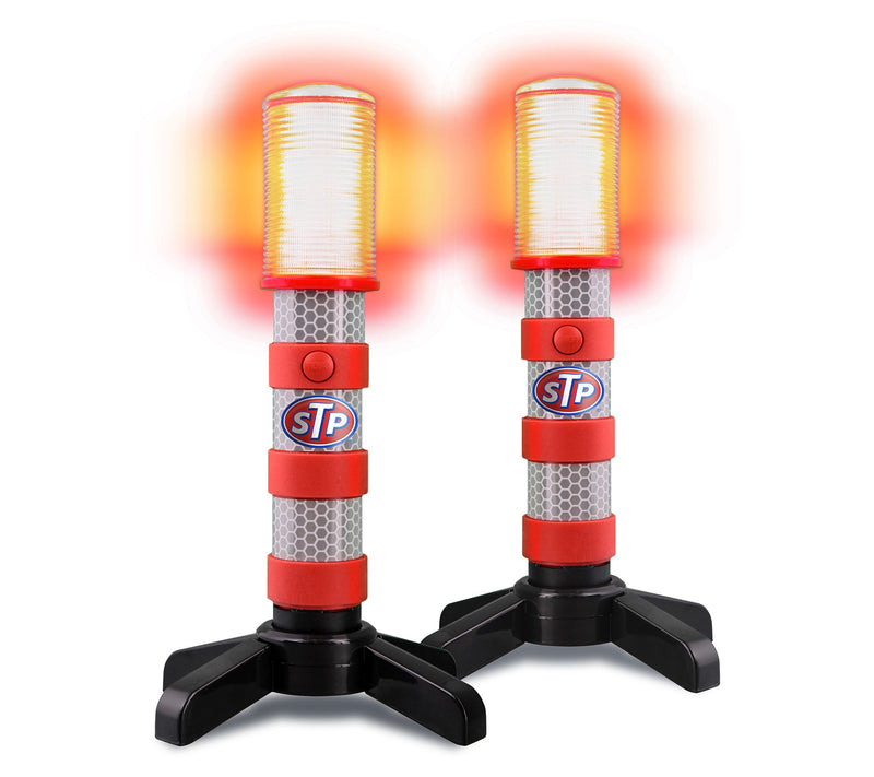 STP 2 Pack Battery Operated Emergency LED Flares W/Stands — View 7