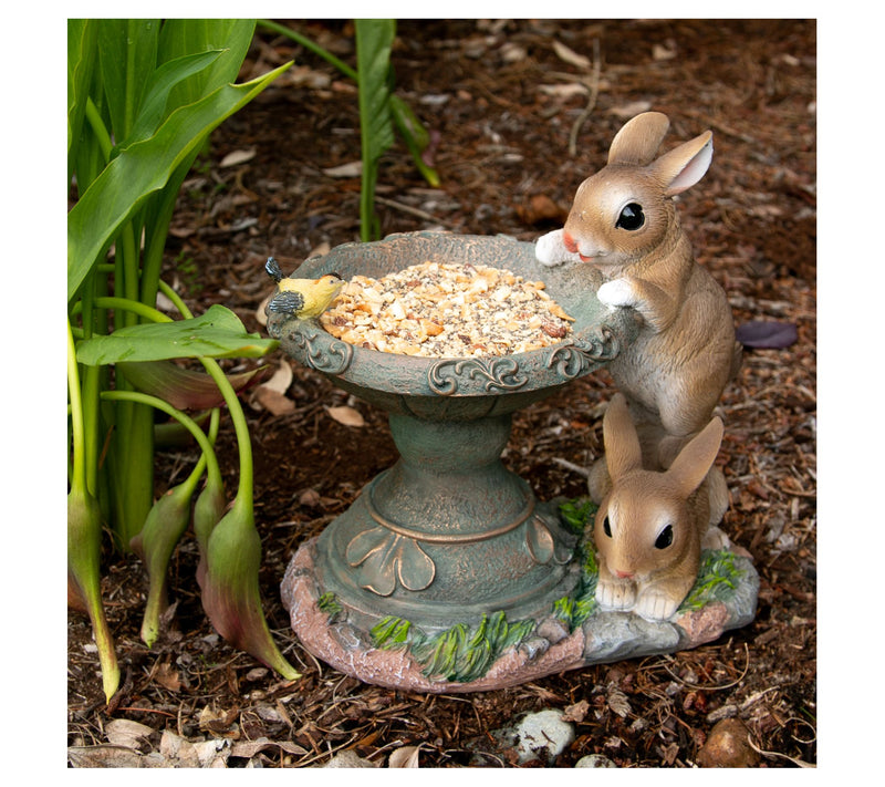 Zingz & Thingz Playful Bunnies Bird Feeder — View 4