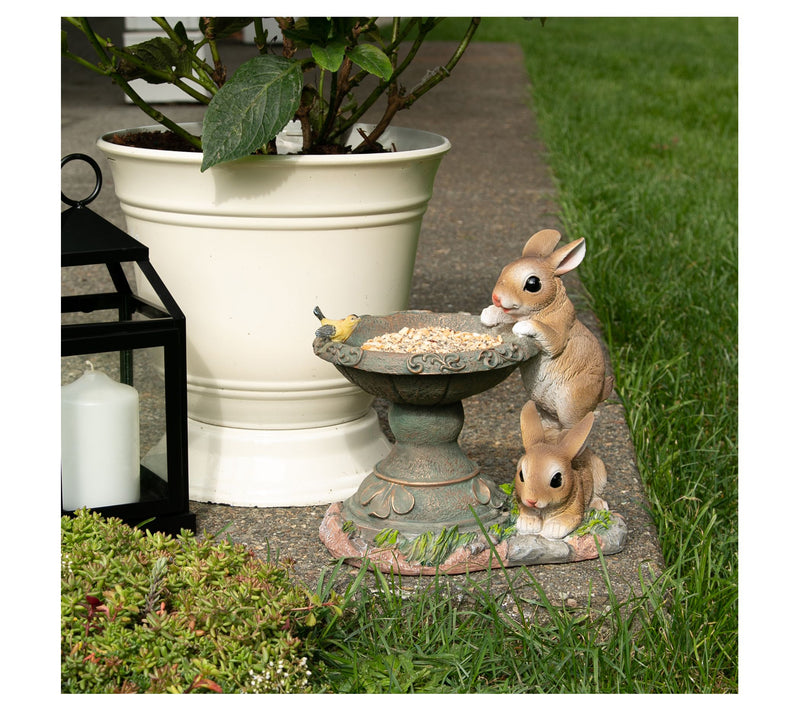 Zingz & Thingz Playful Bunnies Bird Feeder — View 3