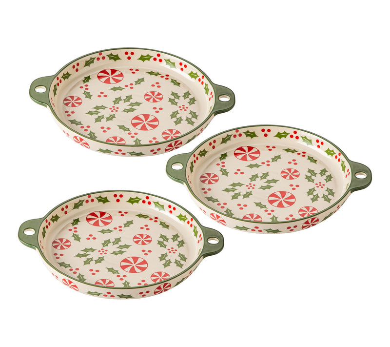 Temp-tations Seasonal Set of (3) 10" Deep Dish Platters — View 5