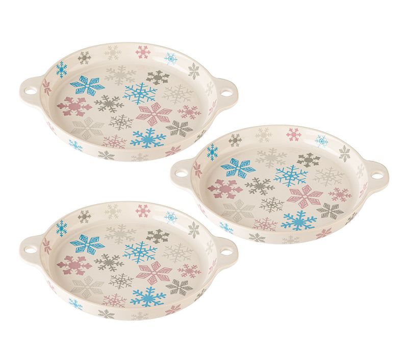 Temp-tations Seasonal Set of (3) 10" Deep Dish Platters — View 7