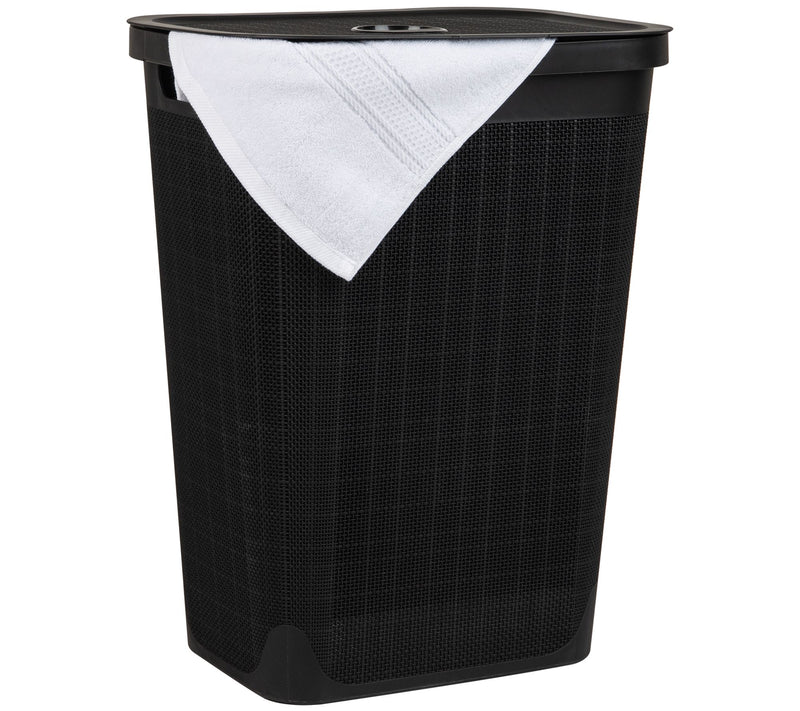 Mind Reader 60L Laundry Hamper Clothes Basket w/ Linen Lid — View 11