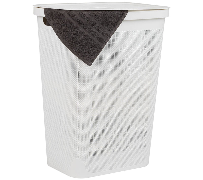 Mind Reader 60L Laundry Hamper Clothes Basket w/ Linen Lid — View 13